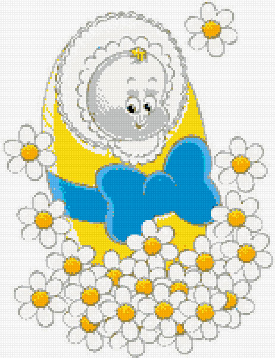 дитя в ромашке - предпросмотр