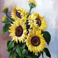 Схема вышивки «Подсолнух»