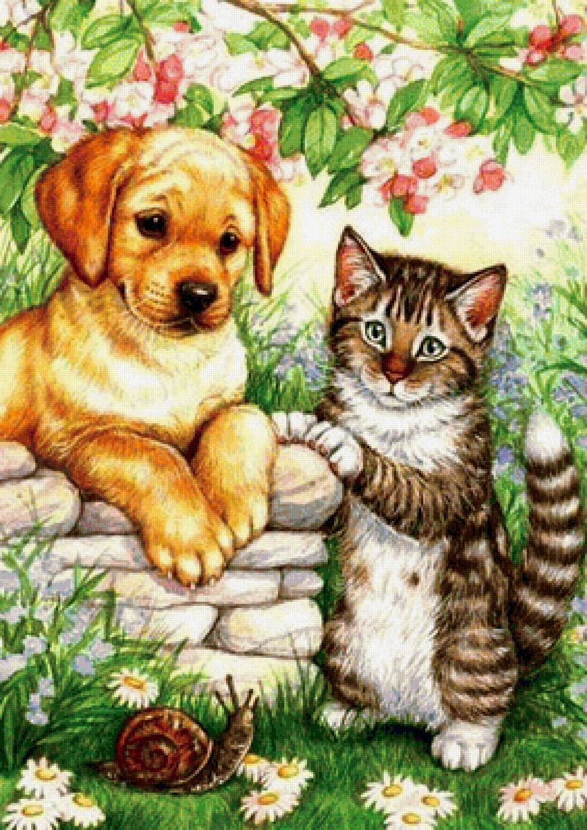 друзья - пейзаж, животные, природа - предпросмотр