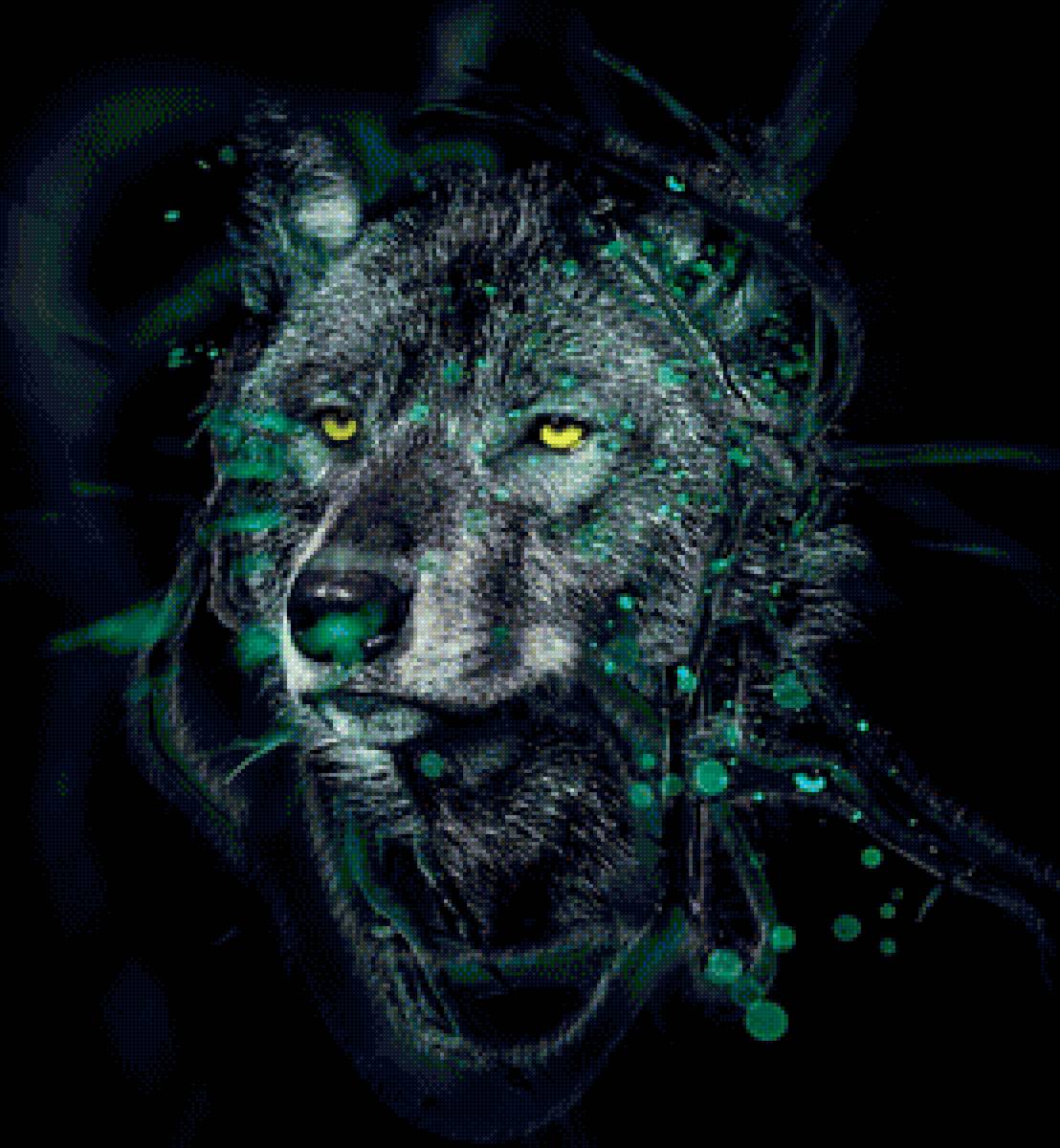 волк - волк, черный, животные, волки, темный - предпросмотр