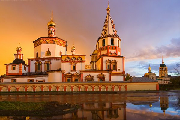 Собор Богоявления. Иркутск - природа, пейзаж, город - оригинал