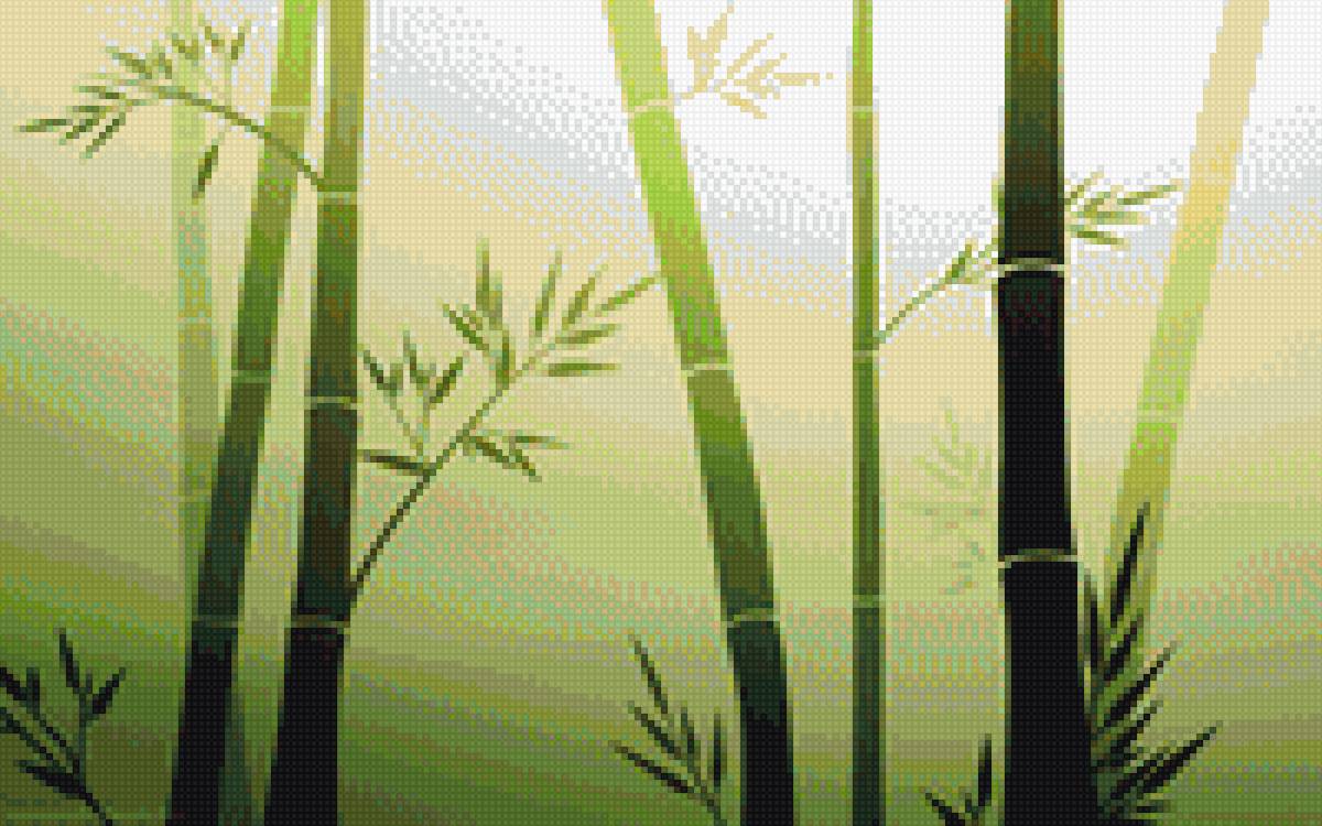 Бамбук - зелень, бамбук - предпросмотр