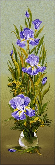 ирисы - цветы, ирисы - оригинал