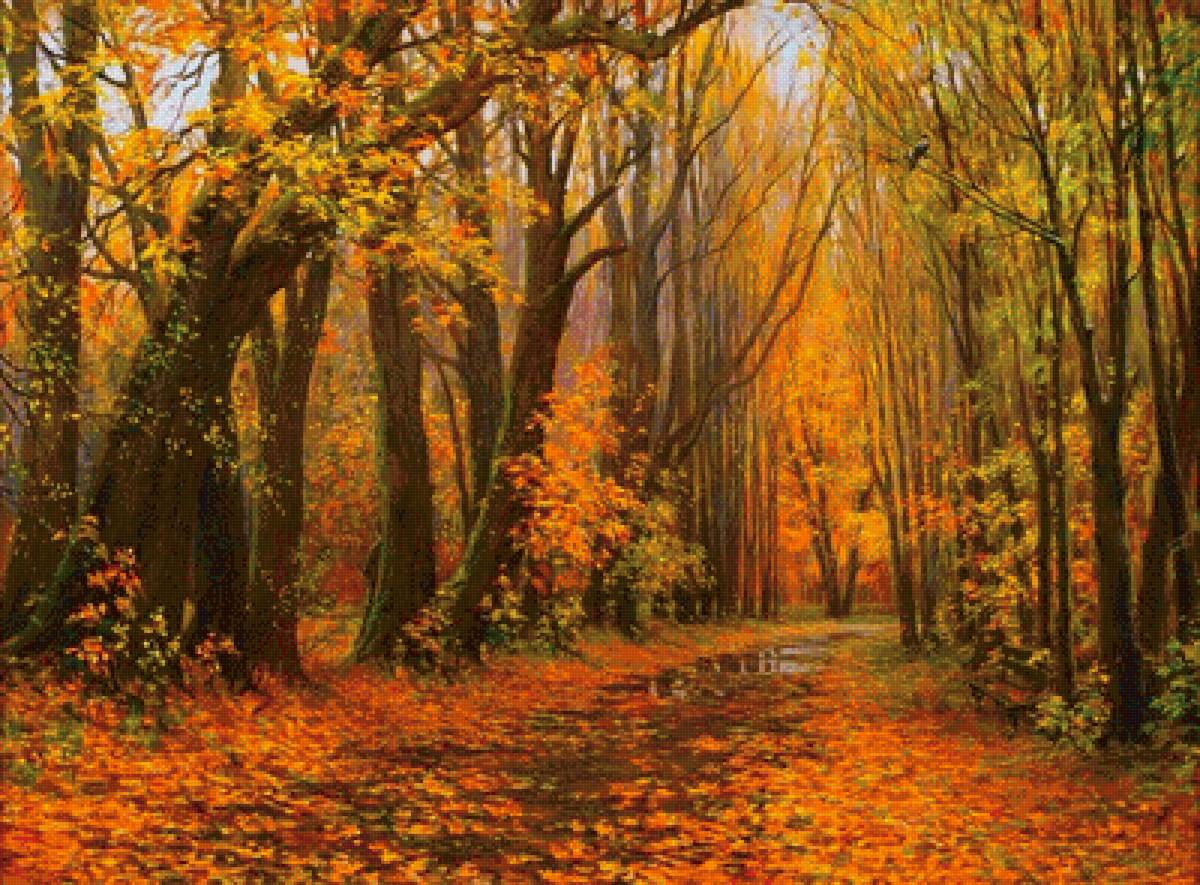 осенний лес - природа, пейзаж, осень - предпросмотр