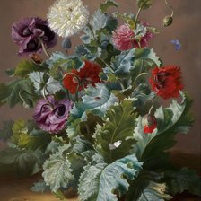 Схема вышивки «Маки»