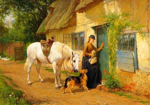 в гости - картина, пейзаж, живопись - оригинал