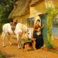 Схема вышивки «в гости»