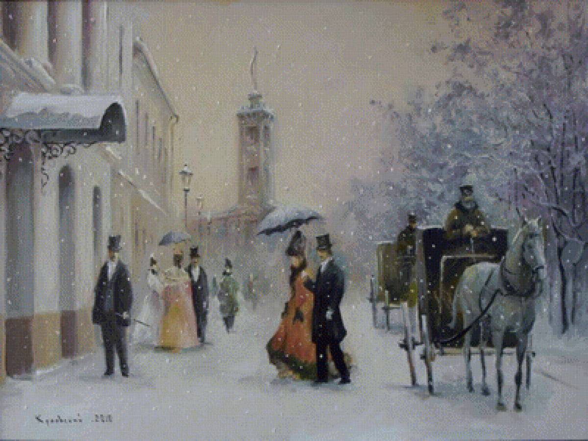 Старый Смоленск - город, зима 19 век - предпросмотр