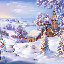 Схема вышивки «зимова казка»