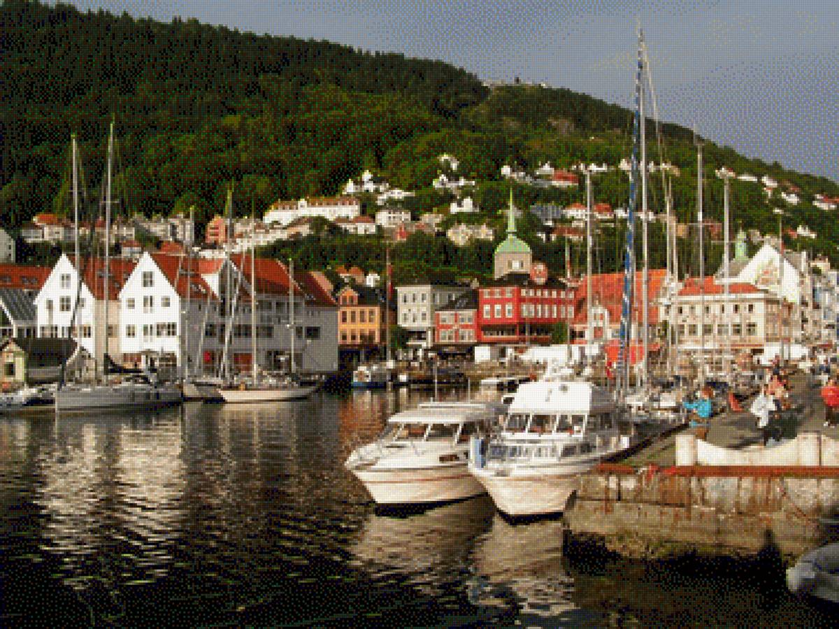 Скандинавия 4 - набережная, корабль - предпросмотр