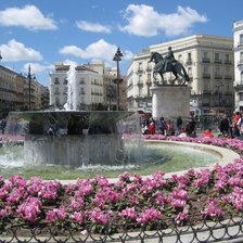 Схема вышивки «Фонтан. Мадрид»