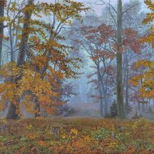 Схема вышивки «Осенний лес»