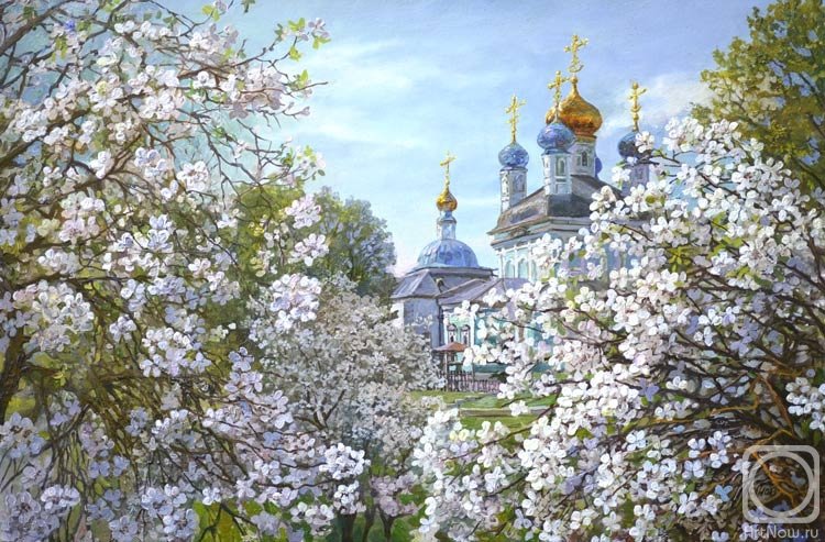 Храм - природа, живопись, храм - оригинал