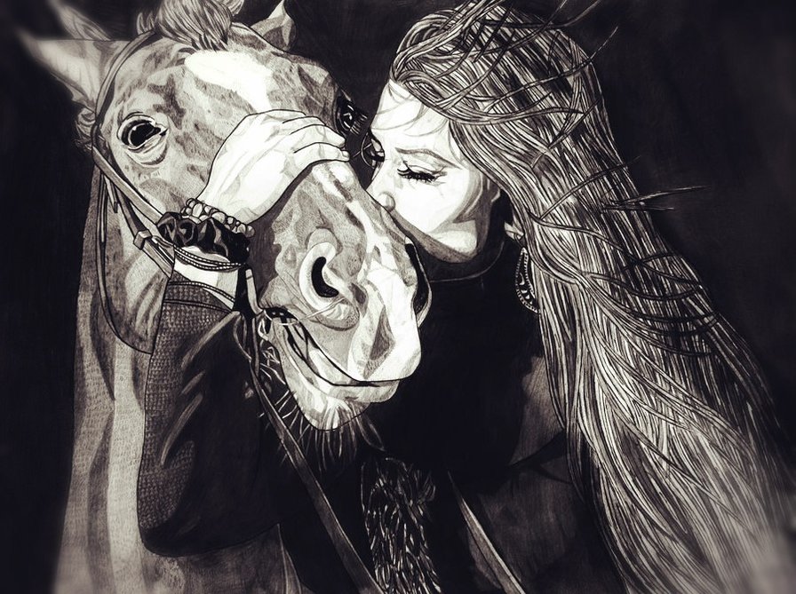 лошадь - лошадь, люди - оригинал