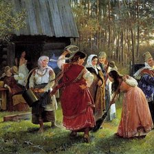 Схема вышивки «Народные традиции»