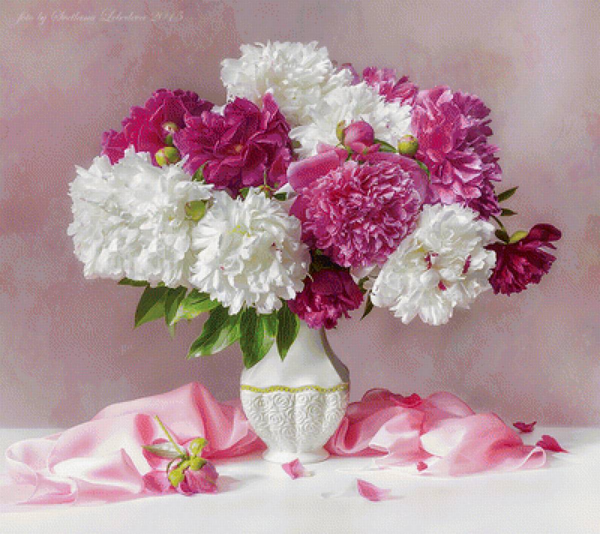 Пион ваза - предпросмотр