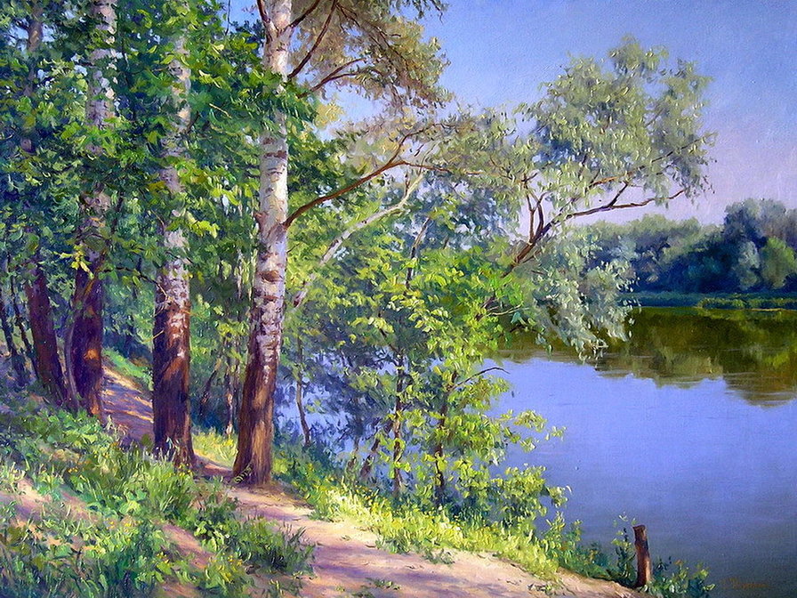 Березки - лето - оригинал