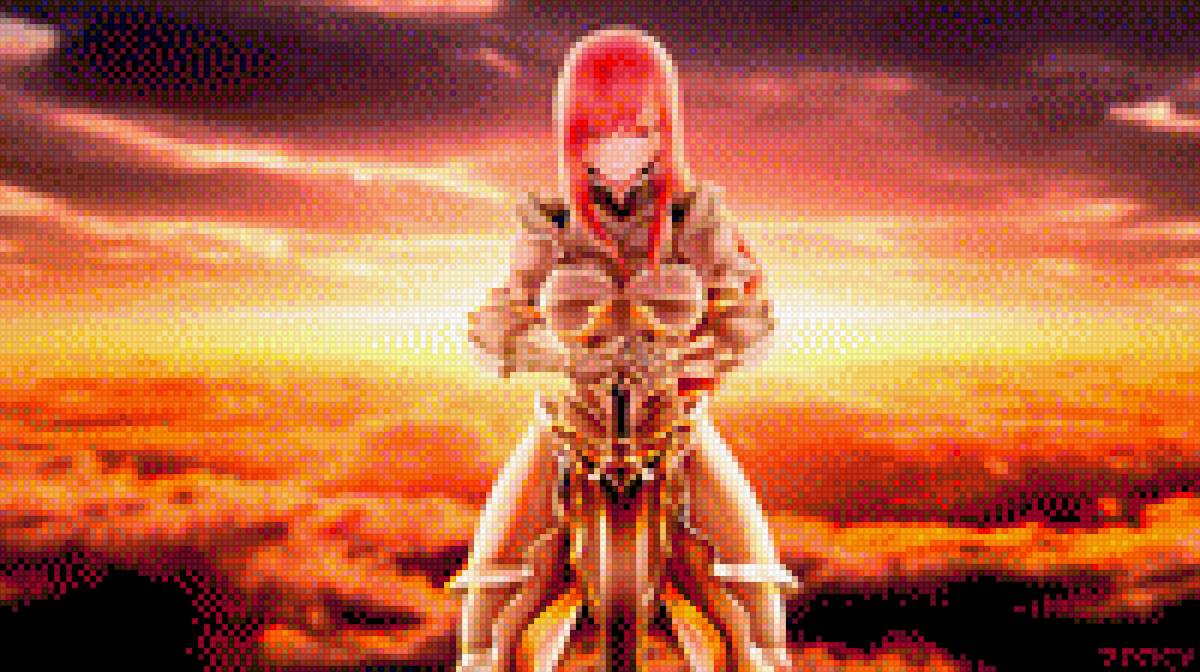 Мастер гильдии - скарлет, аниме, портрет, закат, эрза - предпросмотр