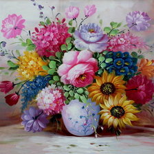 Схема вышивки «kytica kvetov»