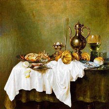 Схема вышивки «Завтрак с омарами»