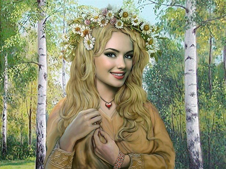 Девушка на природе - люди, лес, девушка, природа - оригинал