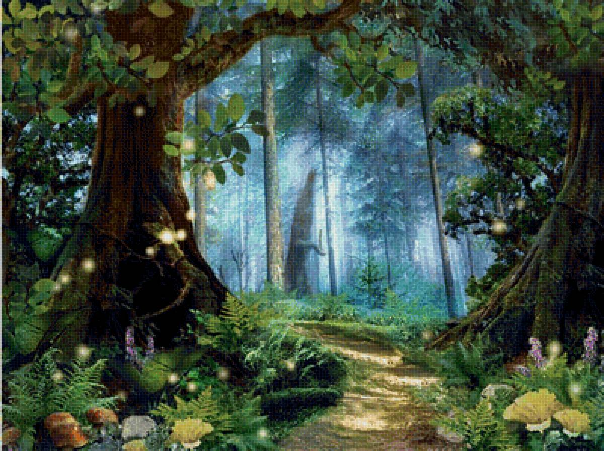 Лес - деревья, природа - предпросмотр