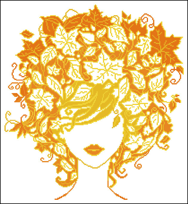 Девушка осень - осень, девушка - оригинал