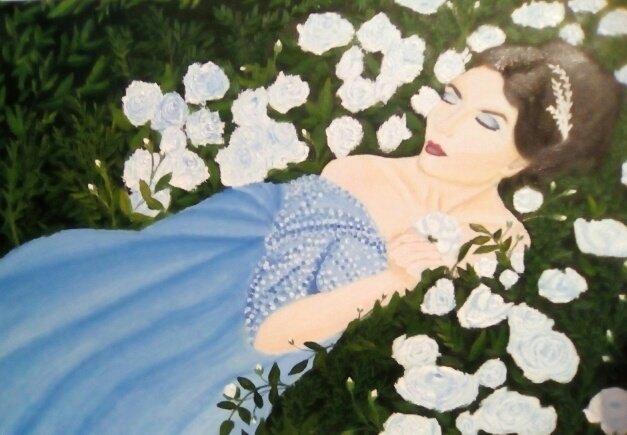 НАСЛАЖДЕНИЕ - девушка розы - оригинал