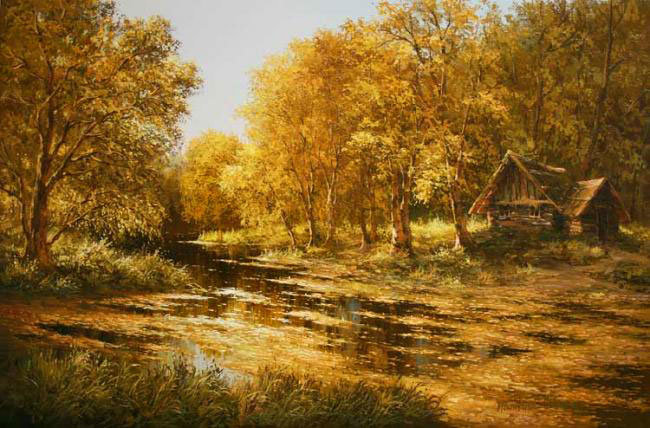 в объятиях тишины - пейзаж, иваненко - оригинал