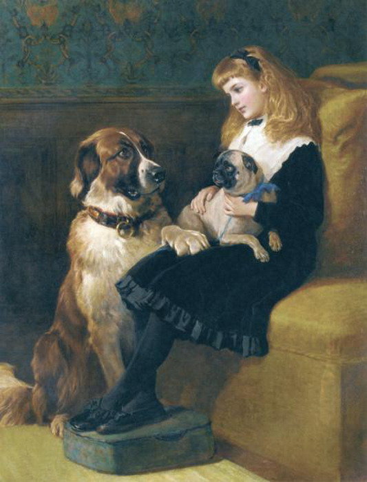 Друзья - собаки, люди, животные, дети - оригинал