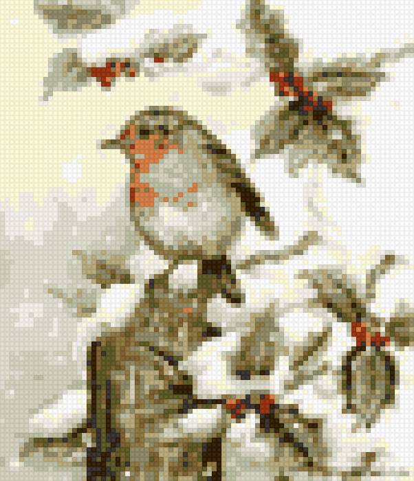 №1396735 - вышивка крестом, птицы - предпросмотр