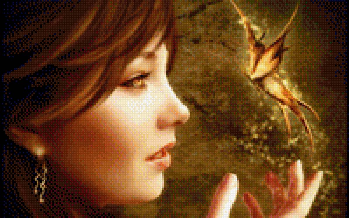 девушка - сказка, девушка, бабочка - предпросмотр