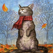 Схема вышивки «Наслаждаясь осенью»