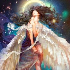 Схема вышивки «ангел»