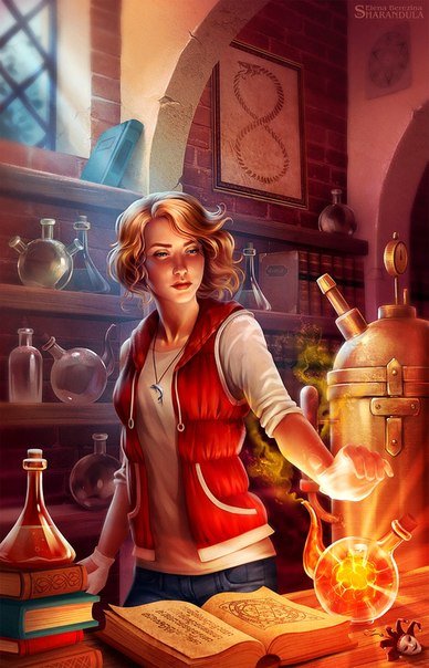 Девушка - фэнтази, иллюстрации, сказки - оригинал