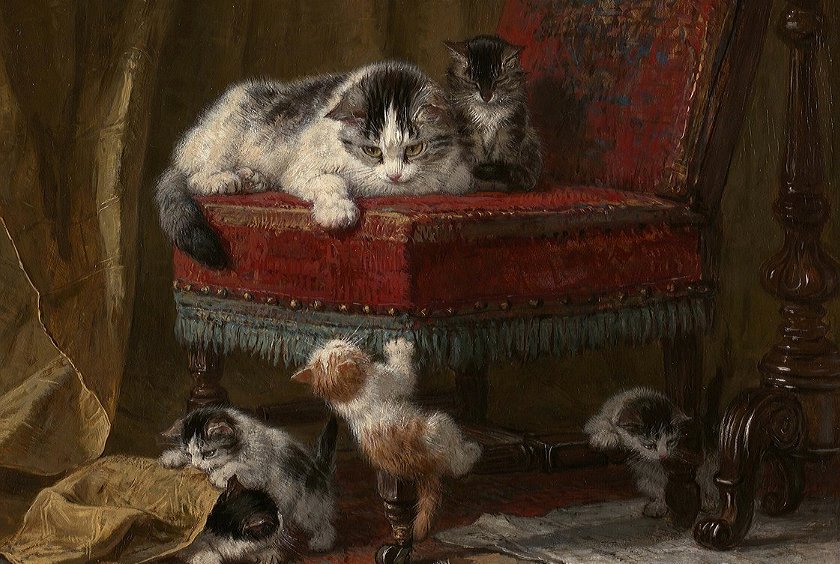 Котята - картина, котята, живопись - оригинал