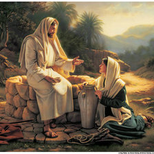 Схема вышивки «Иисус у колодца»