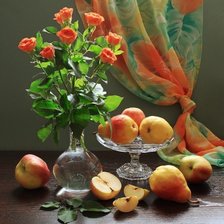 Схема вышивки «натюрморт с цветами»