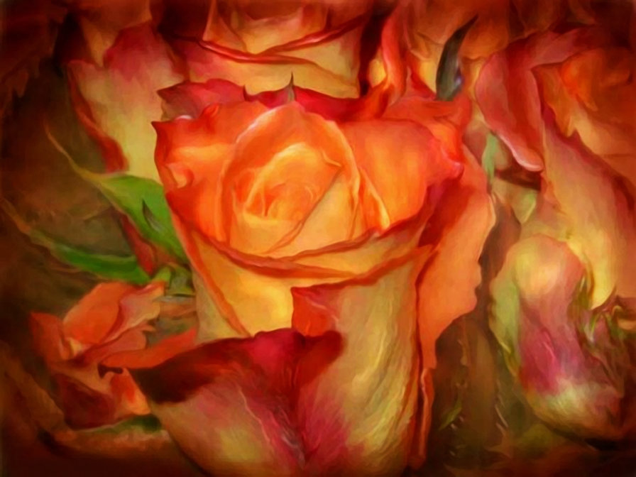 розы3 Керол Каваларис - картина, цветы - оригинал