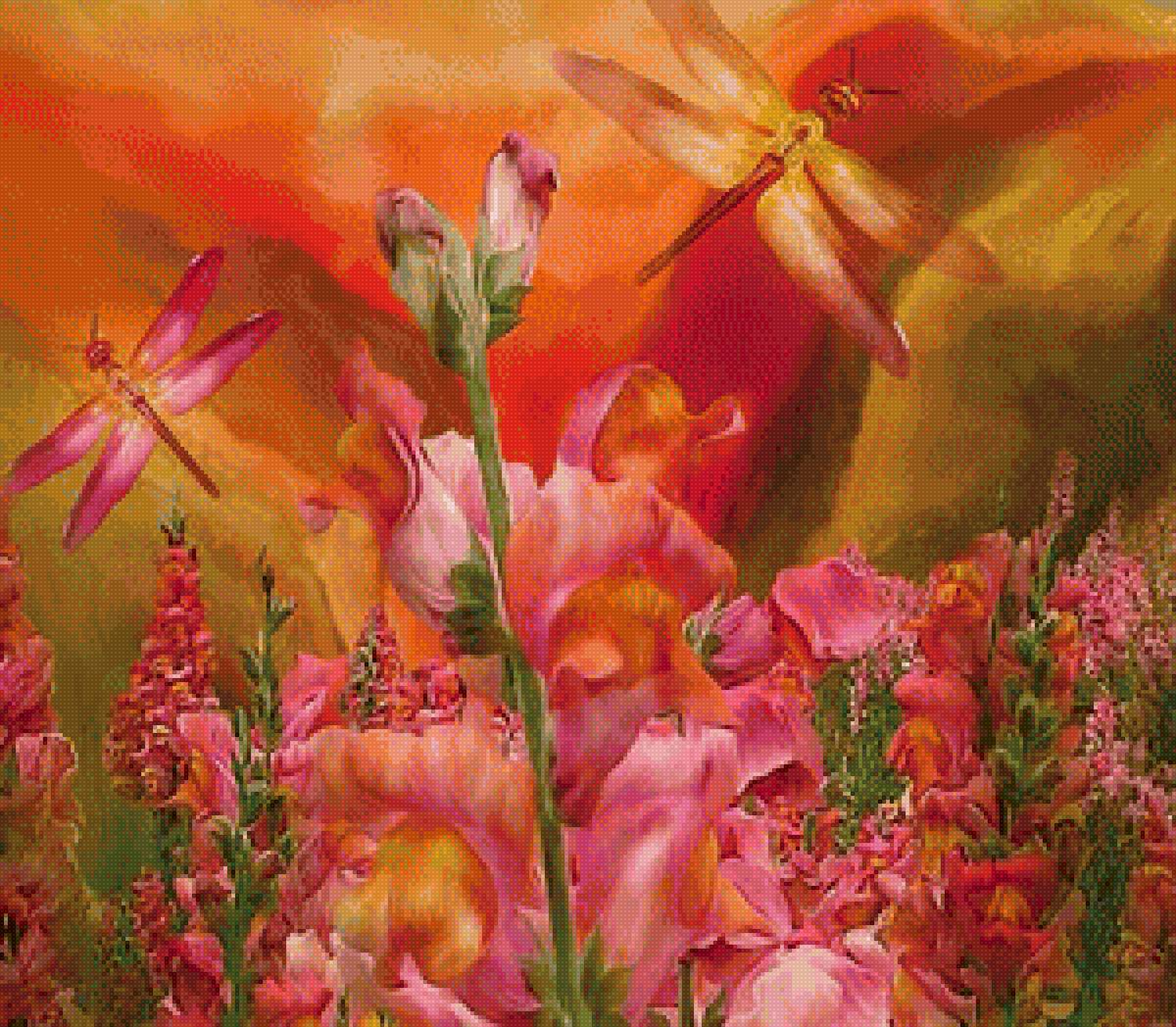 цветы - картина, цветы - предпросмотр