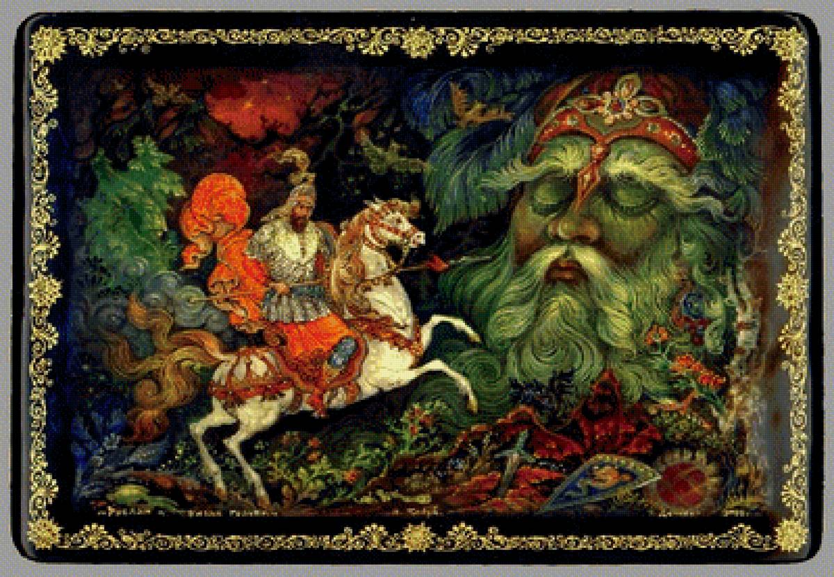 палех - картина, сказка, миниатюра - предпросмотр