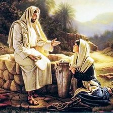 Оригинал схемы вышивки «Ісус христос і самарянка» (№1399595)