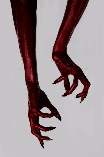 Руки демона - демон, мистика, кровь, когти - оригинал