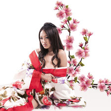 Схема вышивки «Девушка»