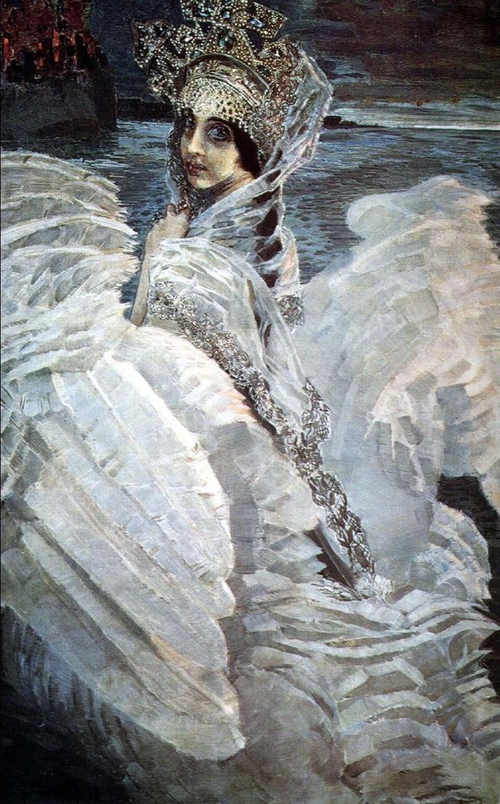 Царевна-лебедь - шедевры мировой живописи, врубель - оригинал