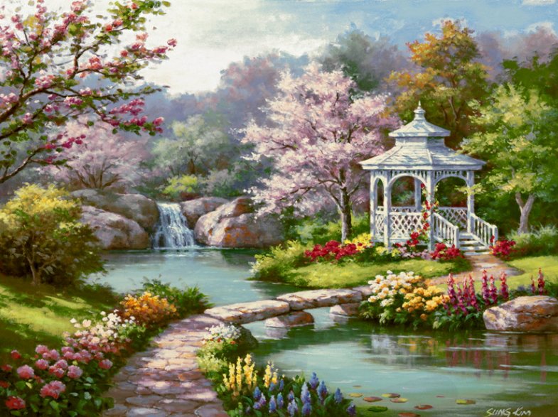 №1400385 - картина, природа, живопись - оригинал