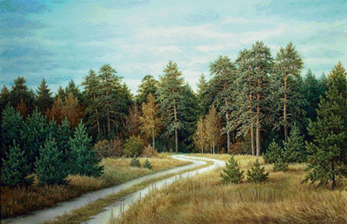 Природа - природа, живопись, картина - предпросмотр