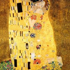 Схема вышивки «Густав Климт. Поцелуй»