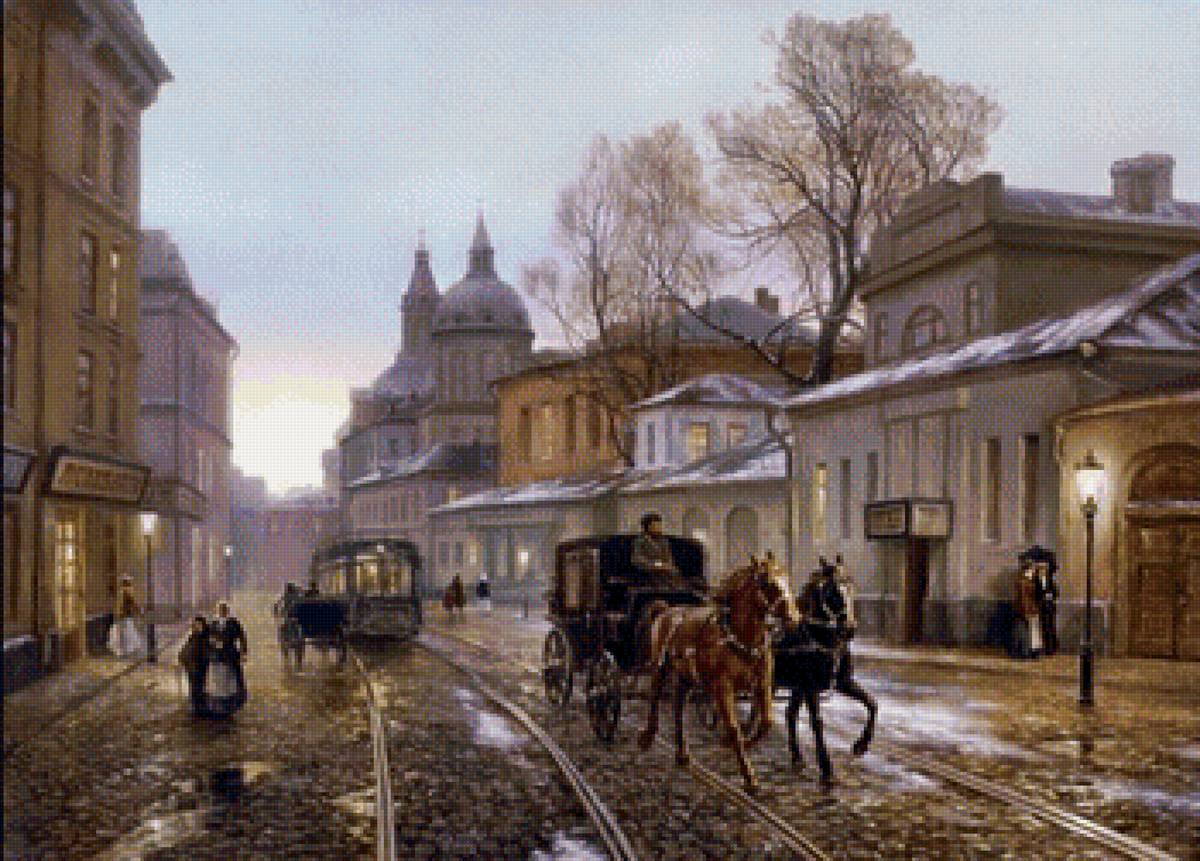 №1401523 - картина, живопись, город - предпросмотр