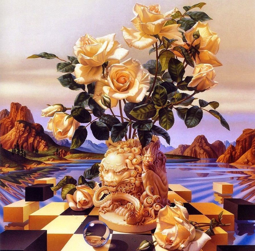 розы - натюрморт - оригинал